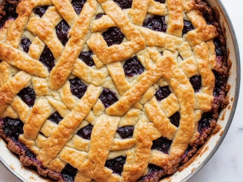 homemade blueberry pie
