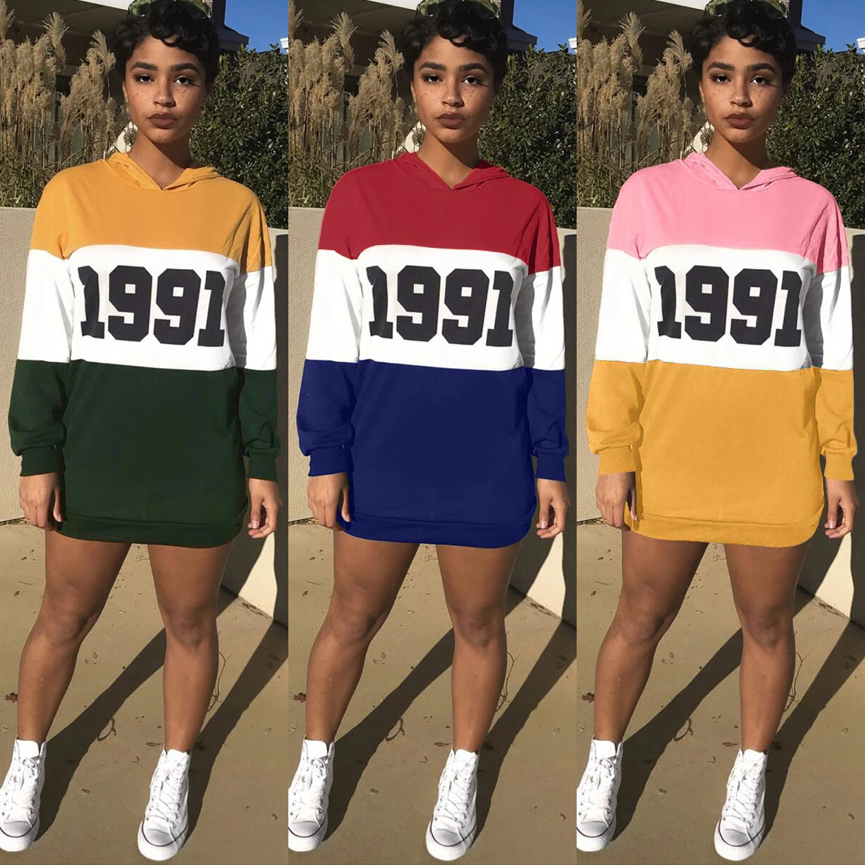 

F21489A hot sale women's Casual dress home hoodie dress women dress, Yellow, pink , blue
