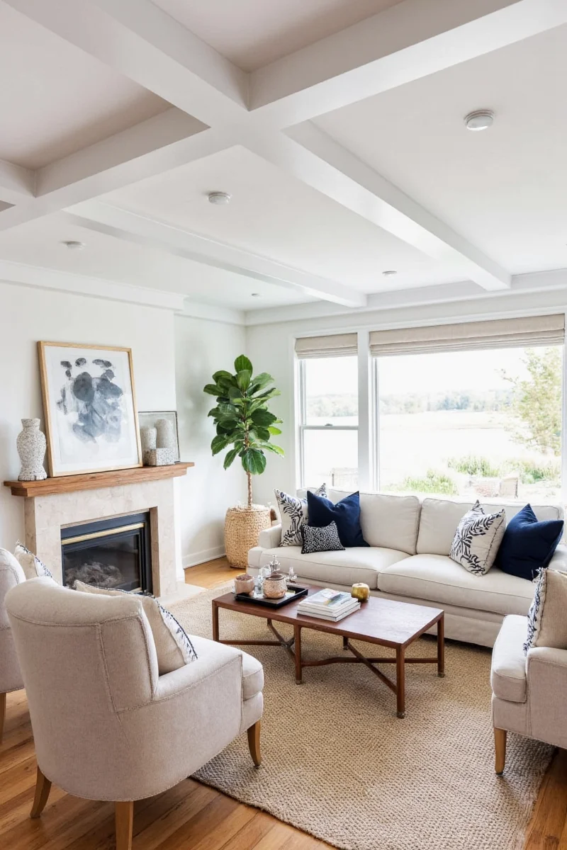 Pet-friendly decor in a lake house