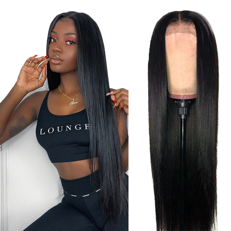 

13x4 Lace Front Human Hair body wave Wigs Pre Plucked Brazilian Straight Remy 150% Lace Frontal Wig For Black Women