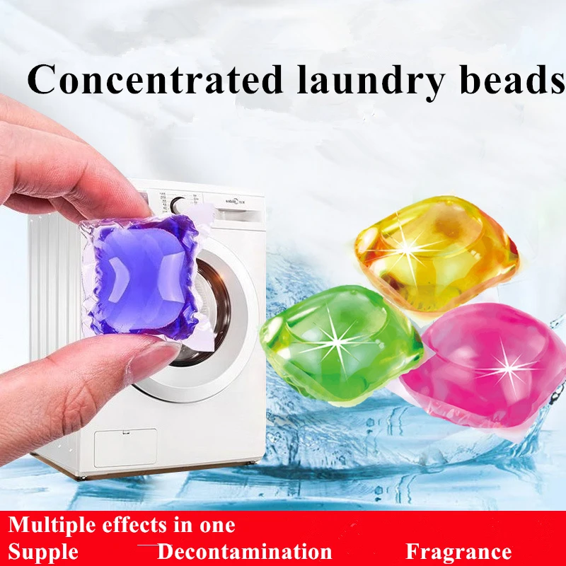 Eco Friendly Gel Pod Detergent Deep Cleaning Clothes Laundry Beads
