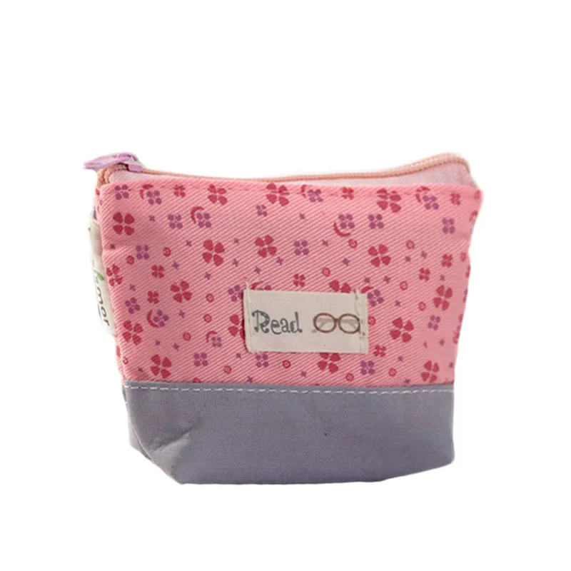 

New Creative Korean Small Flower Sea Fresh Coin Bag Mini Canvas Coin Purse