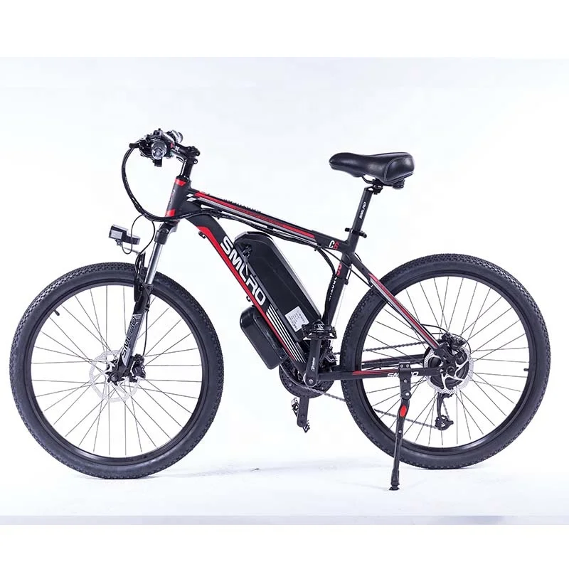 

SMLRO 29 inch 48V 750W motor 17.5Ah S amsung lithium battery electric bicycle 21speed e bikes Ebike Mountain electric bike, Black-red, black-green, white-red, white-blue, black-blue