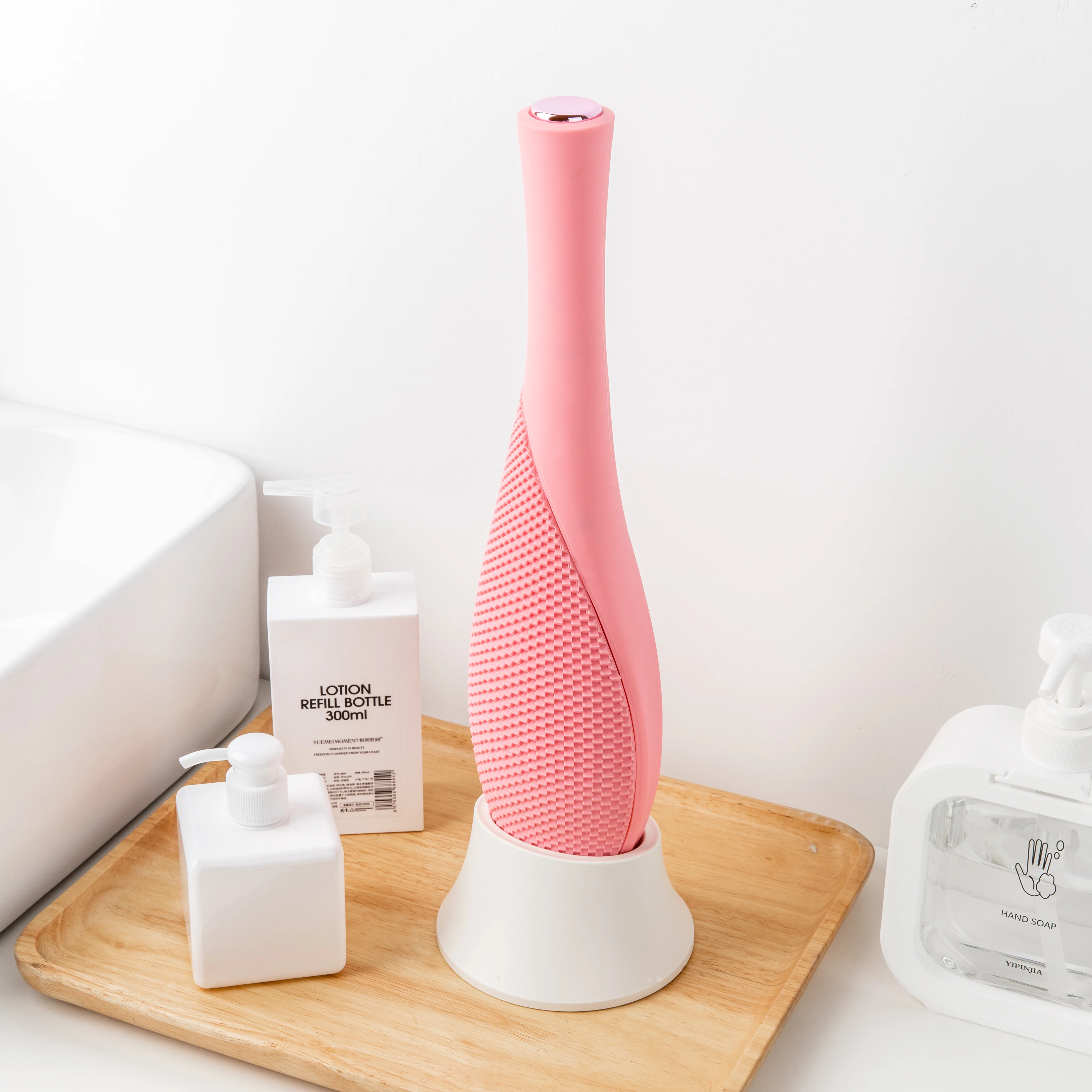 

Wholesale Long Handle Silicone Massage Electric Body Bath Brush, Grey ,pink