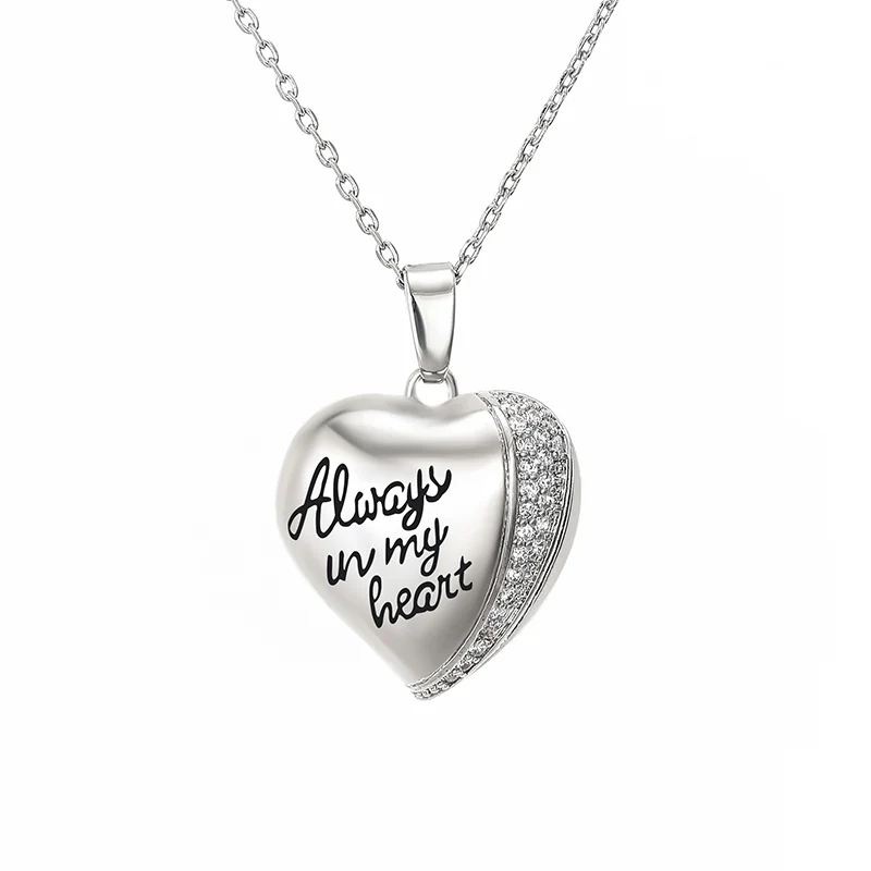 

Valentine's Day Gift Women Jewelry Cubic Zirconia Alphabet Heart Necklace