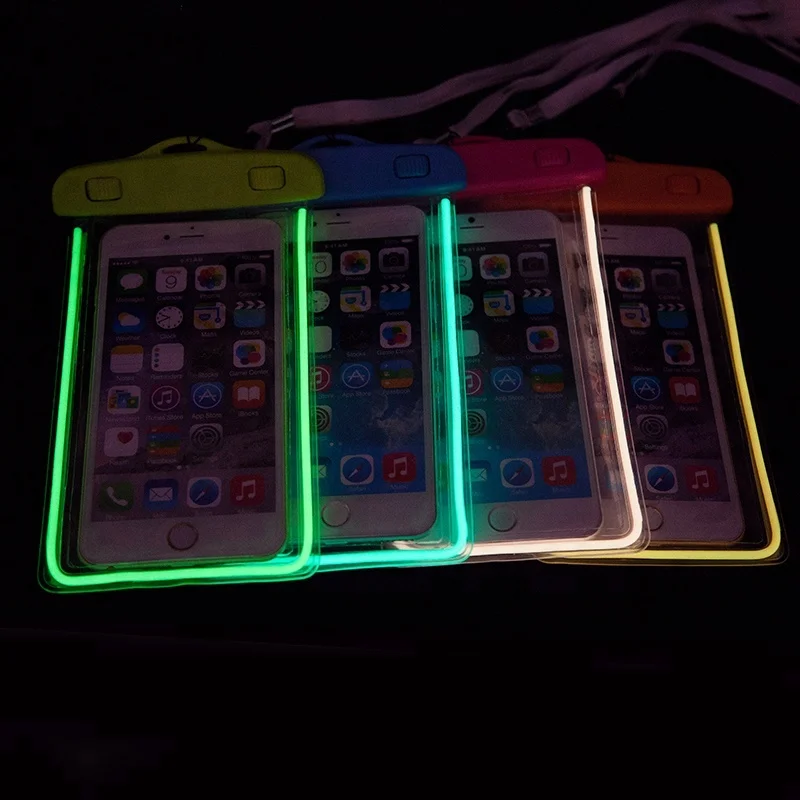 

YUANFENG Waterproof Diving Cover Fluorescent Swimming Waterproof Bag Luminous Cell Phone Waterpr