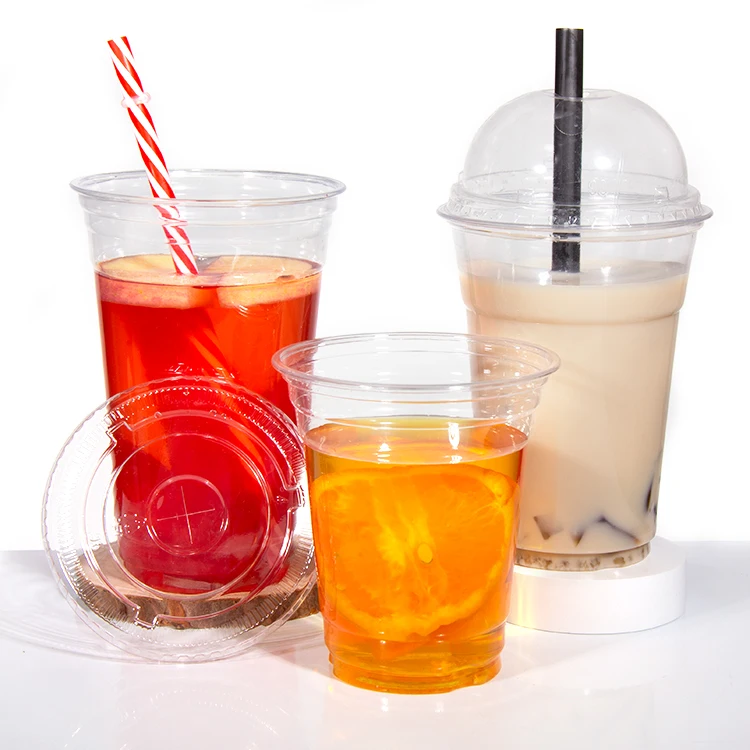 

Popular 20OZ 25OZ Hard Disposable PP PET plastic cup disposable smoothie plastic cups