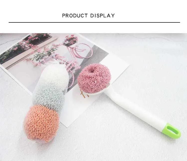 Home Gadgets Best Selling Products Eco-friendly Dishwashing Pot Artifact Nano Polyester Fiber Colorful Kitchen Cleaning Ball 