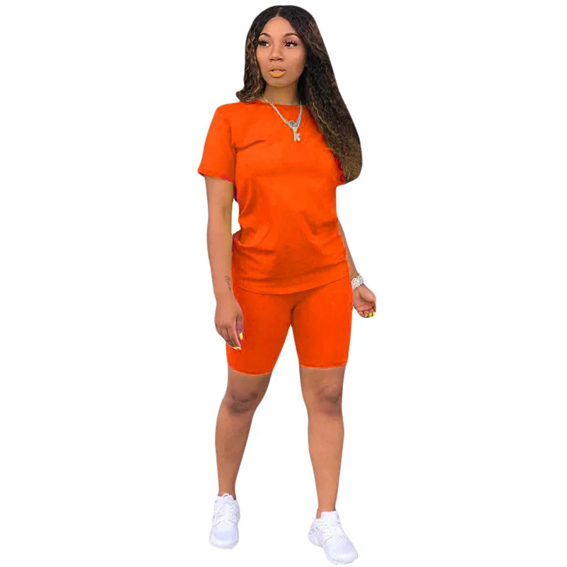 

EB-2022050504 Plus Size Summer Yoga Women Clothing Sets Top Yoga Sets Soild Color Women Two Piece 2 Piece Set Women