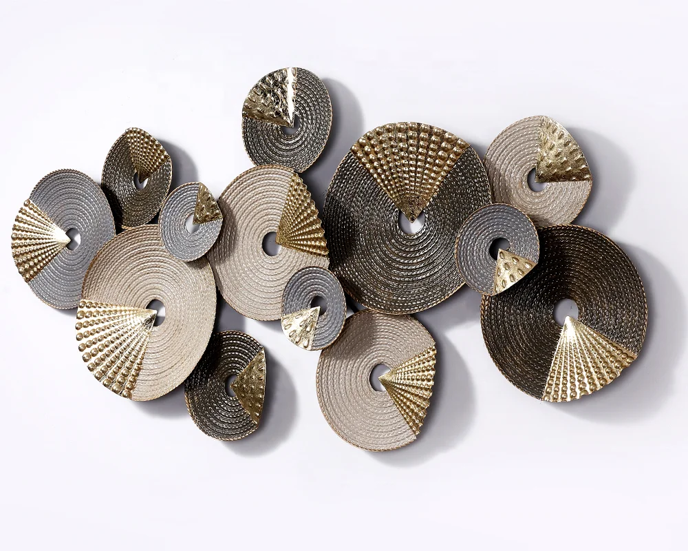 

Home decoration design metal round art wall hanging ornaments, Picture shows