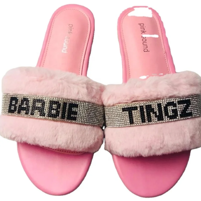 

2021 Hot Sale Barbie Fashion Summer Sandals Women Shoes Summer Slide Summer Slipper Flip Flop For Ladies, Picture