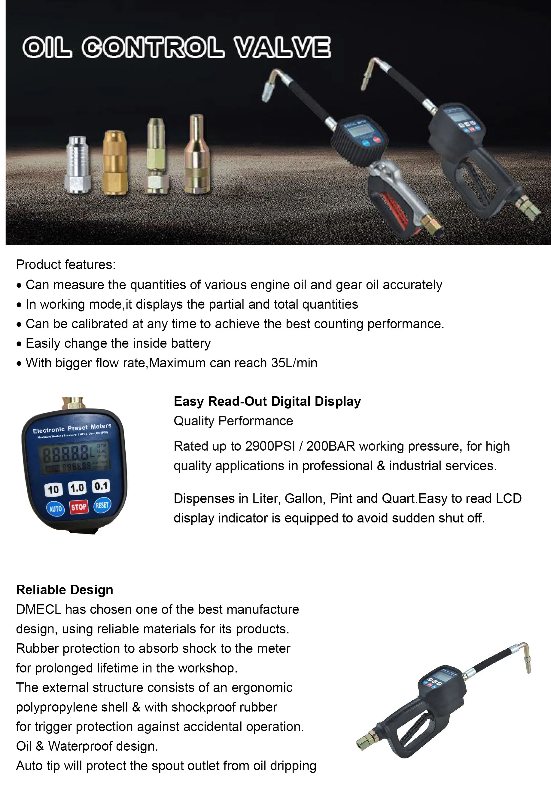 Pneumatic Digital Preset Control Valve Meter Gun Buy Oil Gun,Digit