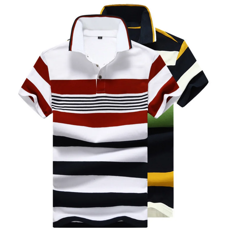 

2018 fashion wholesale mixed color embroidery fabric long sleeve men's cotton button Polo shirt