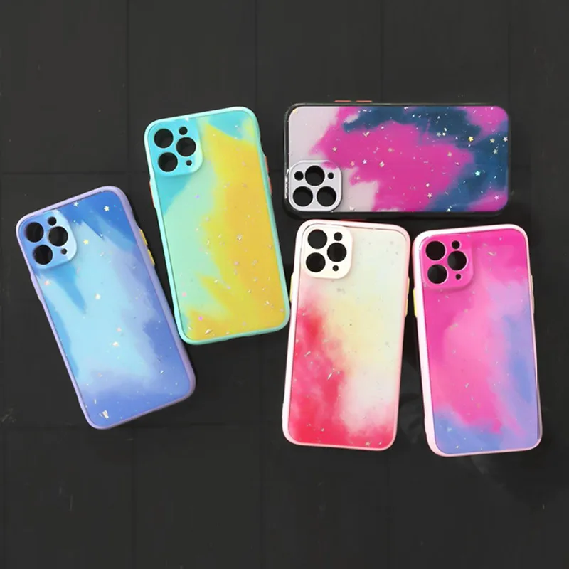 

2021 Fashion Phone Case For iphone Art Oil Painting Gradient Phone Case For iphone 11 12 Pro Max