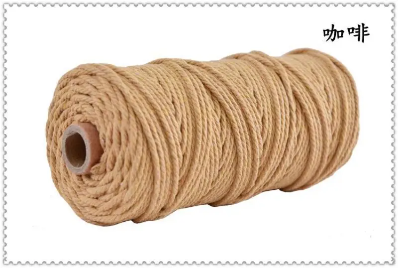 Wholesale 1mm 2mm 3mm 5mm 6mm 8mm Natural Twisted Macrame Cord Cotton ...