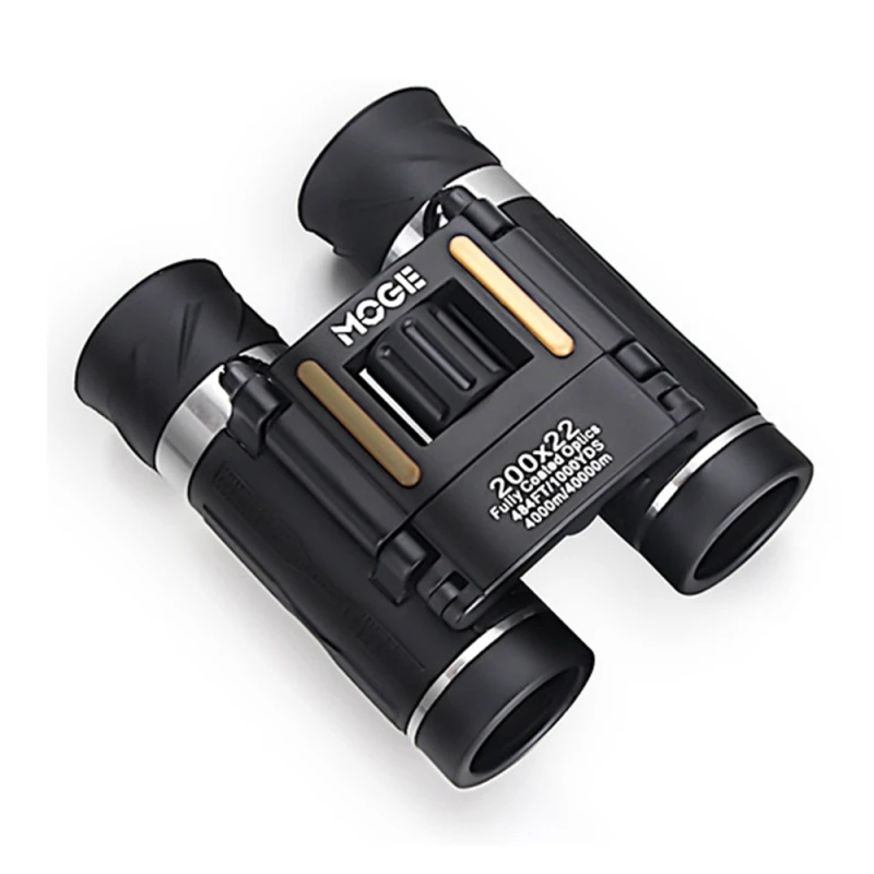 

Mini Portable High Power Magnification Moge 200x22 Outdoor Professional Night Vision Telescope Black Waterproof Binoculars