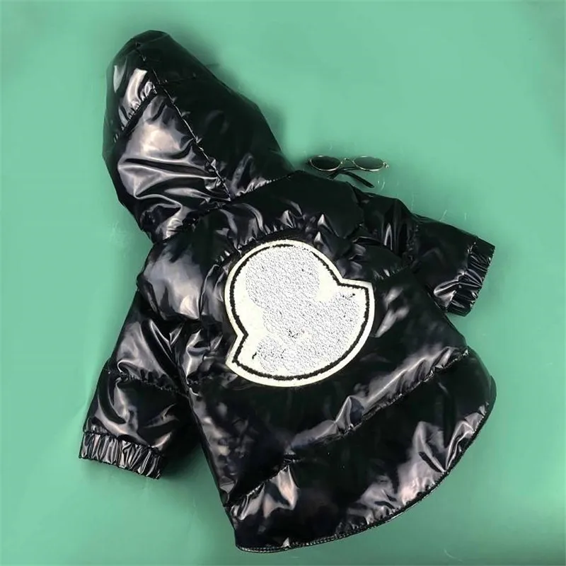 

High Quality Embroidered Letters Fall And Winter Pet Coats Shiny Reflective Pet Fashion Style Jacket