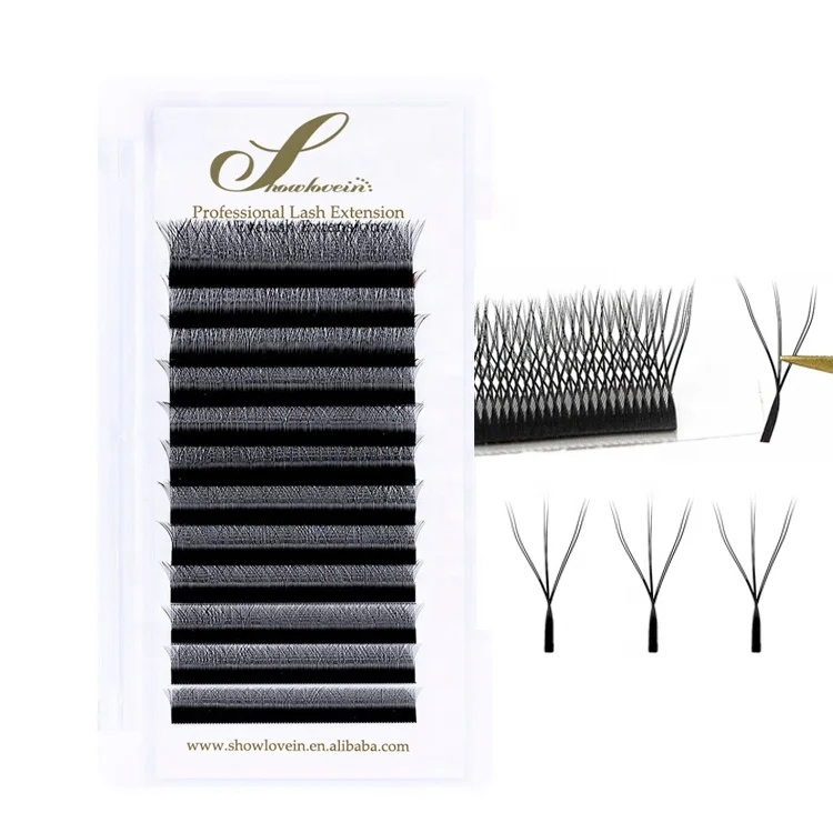 

Hot Sale 8-14mm C Curl W Lashes Manufacturer Supply 0.07mm W Curl Eyelashes W Shape Lash