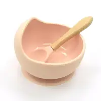 

Amazon 2019 Silicone Baby Bowl And Spoon Set Baby Feeding Accessory