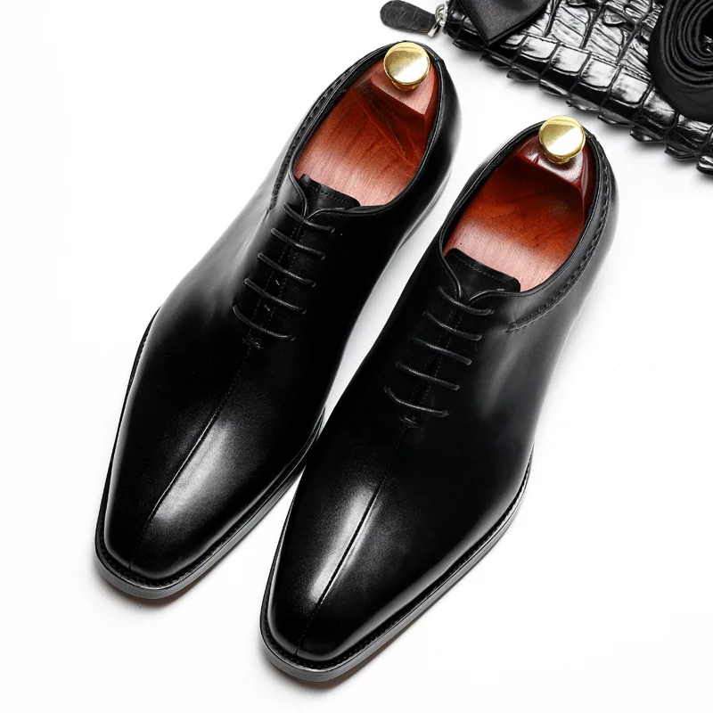 
Genuine Leather Brogue Mens Dress Gentility Business Occasions Shoes 