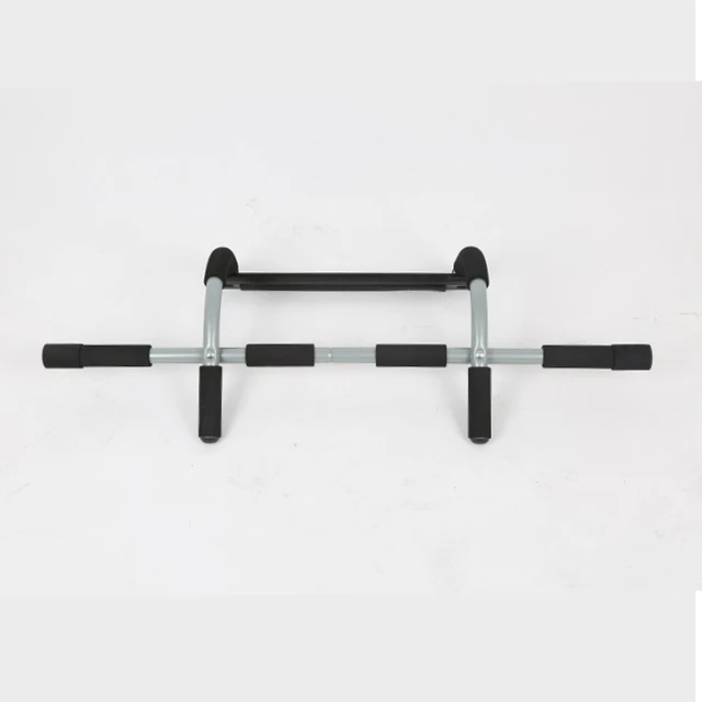 

Multifunction fitness chin free standing wall mounted door gym pull up bar for home exercise, Black/gray