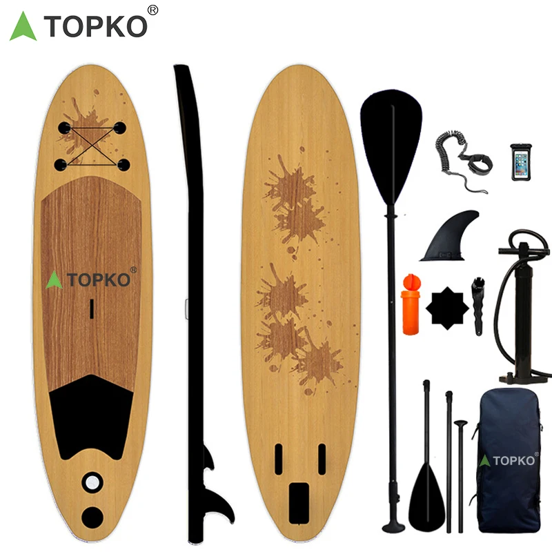 

TOPKO New design Soft Top Epoxy stand up Surfing with pump and all accessories, Customized color