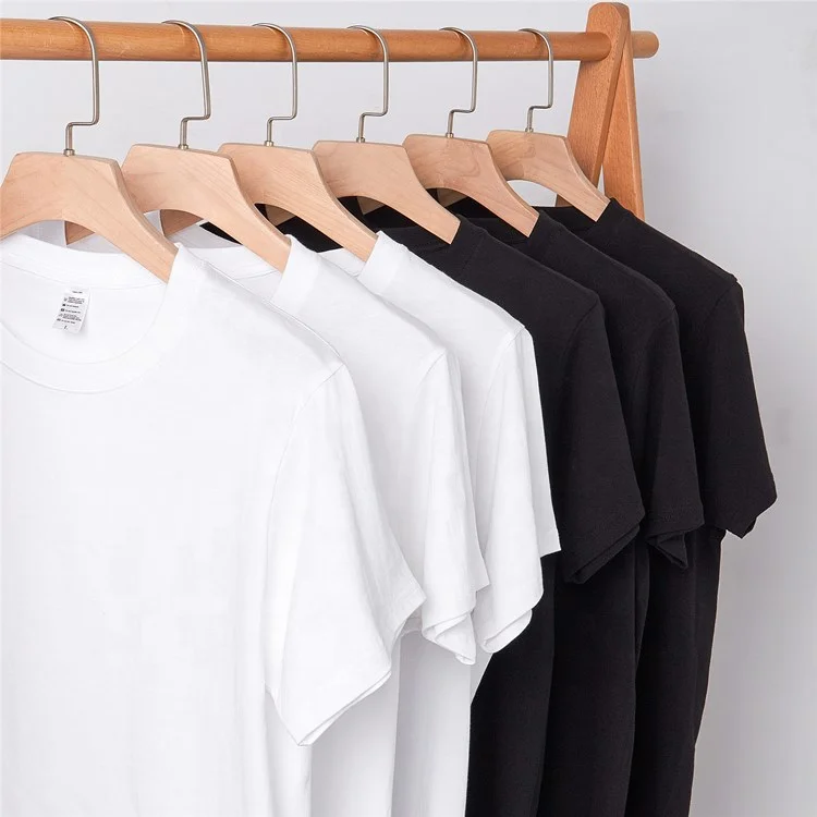 

Wholesale Custom Logo Printing Black White Short Sleeve Mens Pima Cotton T-shirts T shirts Tshirts Tee Women Unisex Blank Custom, As customer's requirement