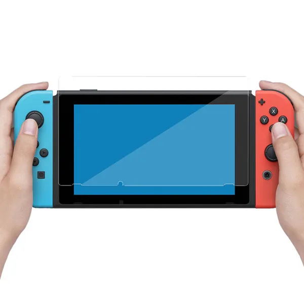 

Anti Scratch Tempered Glass Game Player Screen Protector For Nintendo Switch, Transparent