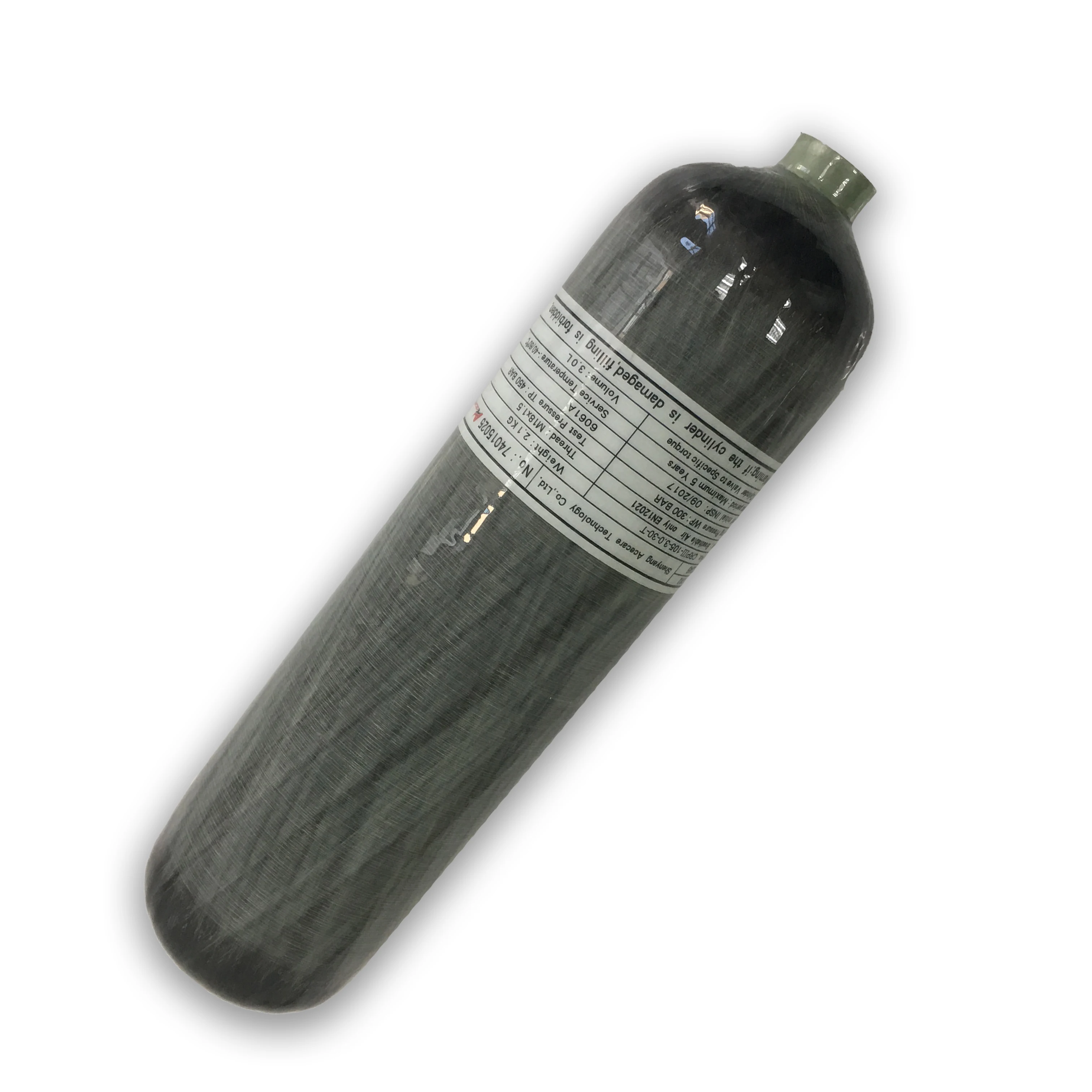 

30Mpa 4500Psi 3L Carbon Fiber Cylinder compressed Gas Cylinder For Sale With Valve And Filling Station