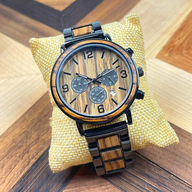 

W0043 New Arrival A3 Qualified Fast Shipping New Products mechanical wood watch Factory from China, Zebra