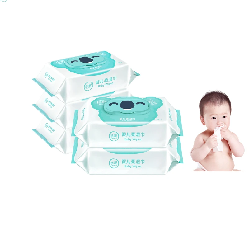 

BB26 Alcohol Free Wet Tissues Baby Hand & Face Organic Baby Wipes