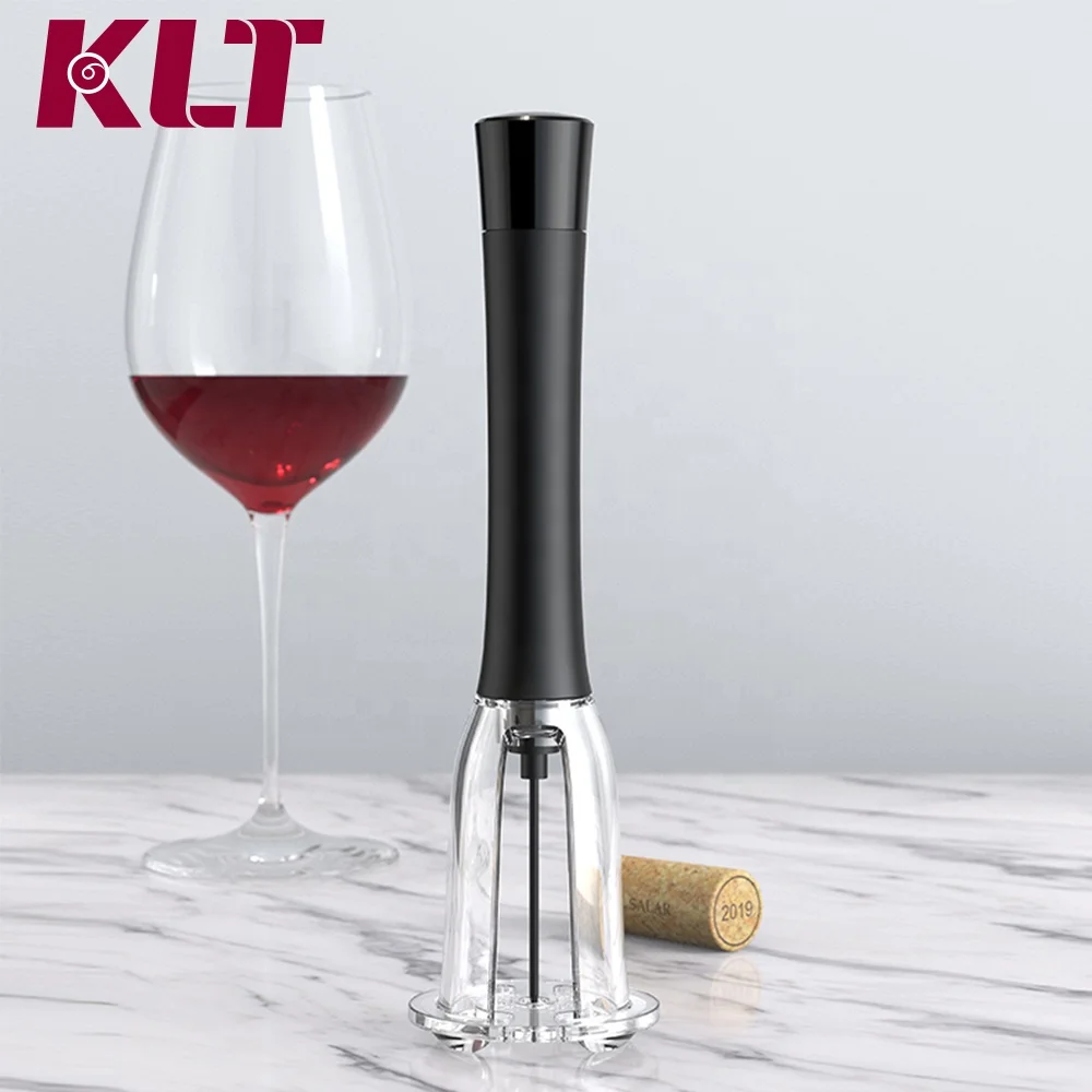 

Creative red wine tools air pump wine opener metal wood wine opener support customization