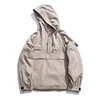 new fashion streetwear hip hop High neck windbreaker Jacket for men