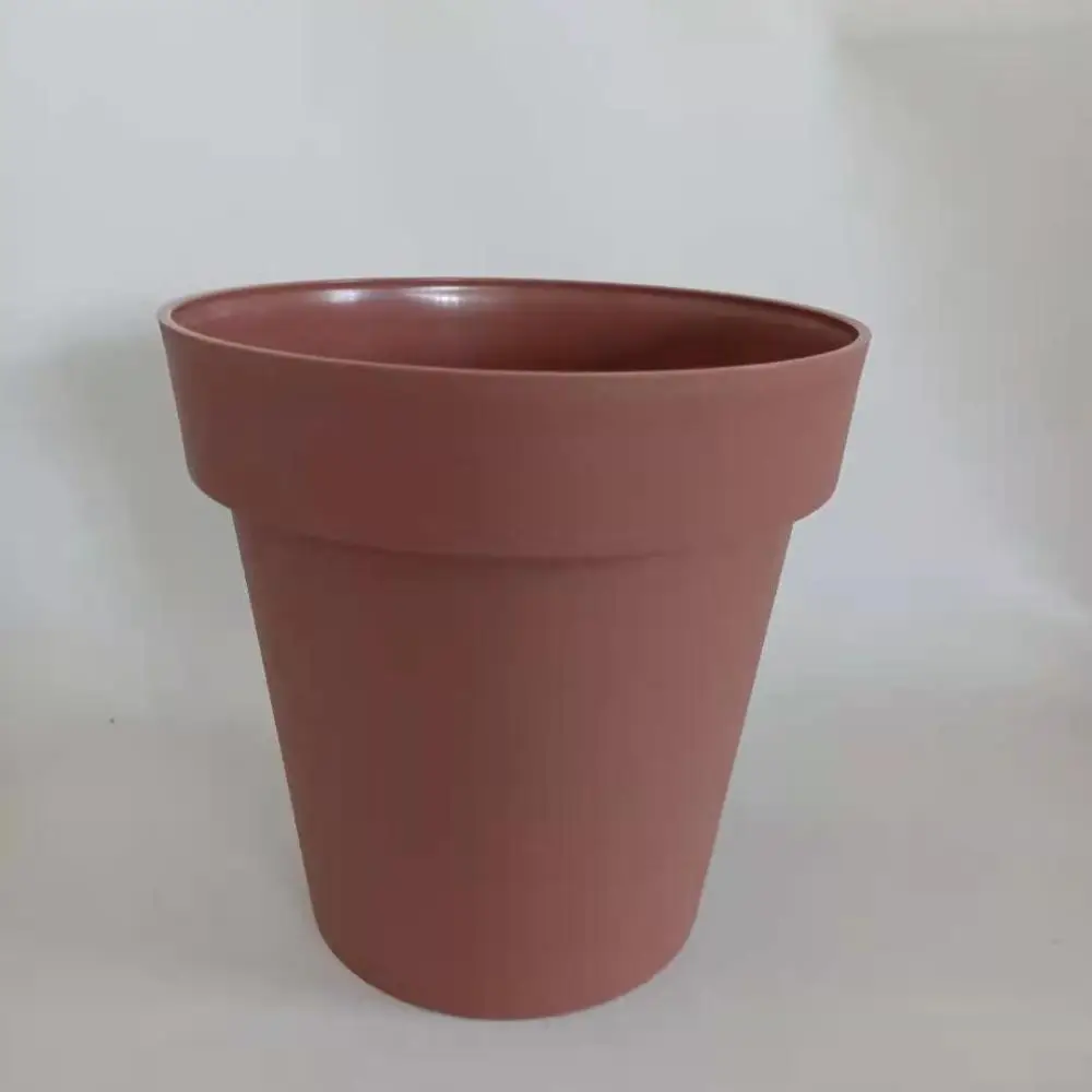 

Protective environment round shape plastic planter, White,black,terracotta or customized