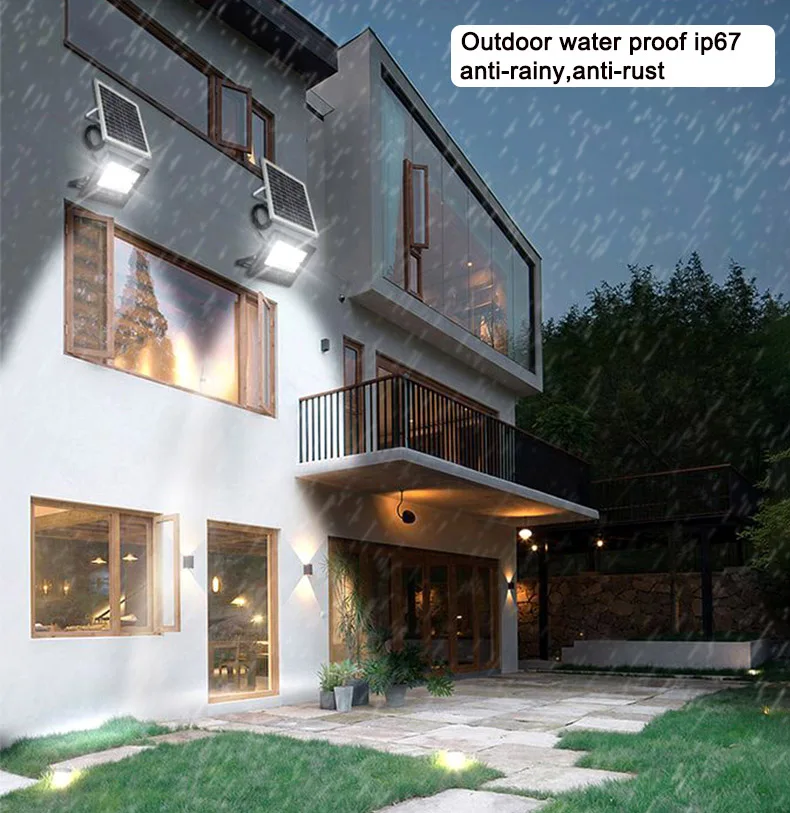
Waterproof Ip66 aluminum alloy 25W 40w 60w 100w 200w flood solar led light garden outdoor 