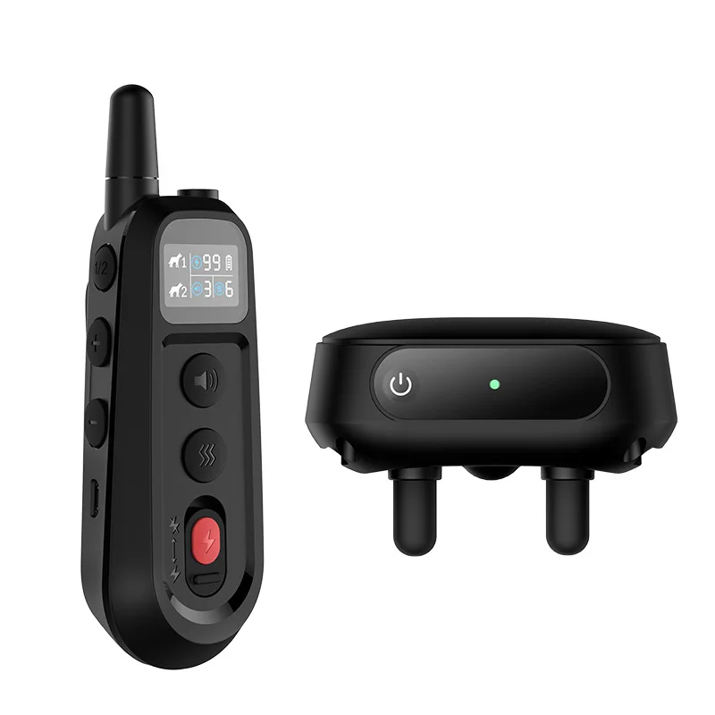 

Remote training collar for 2 dogs Bark collar bell ring viber light