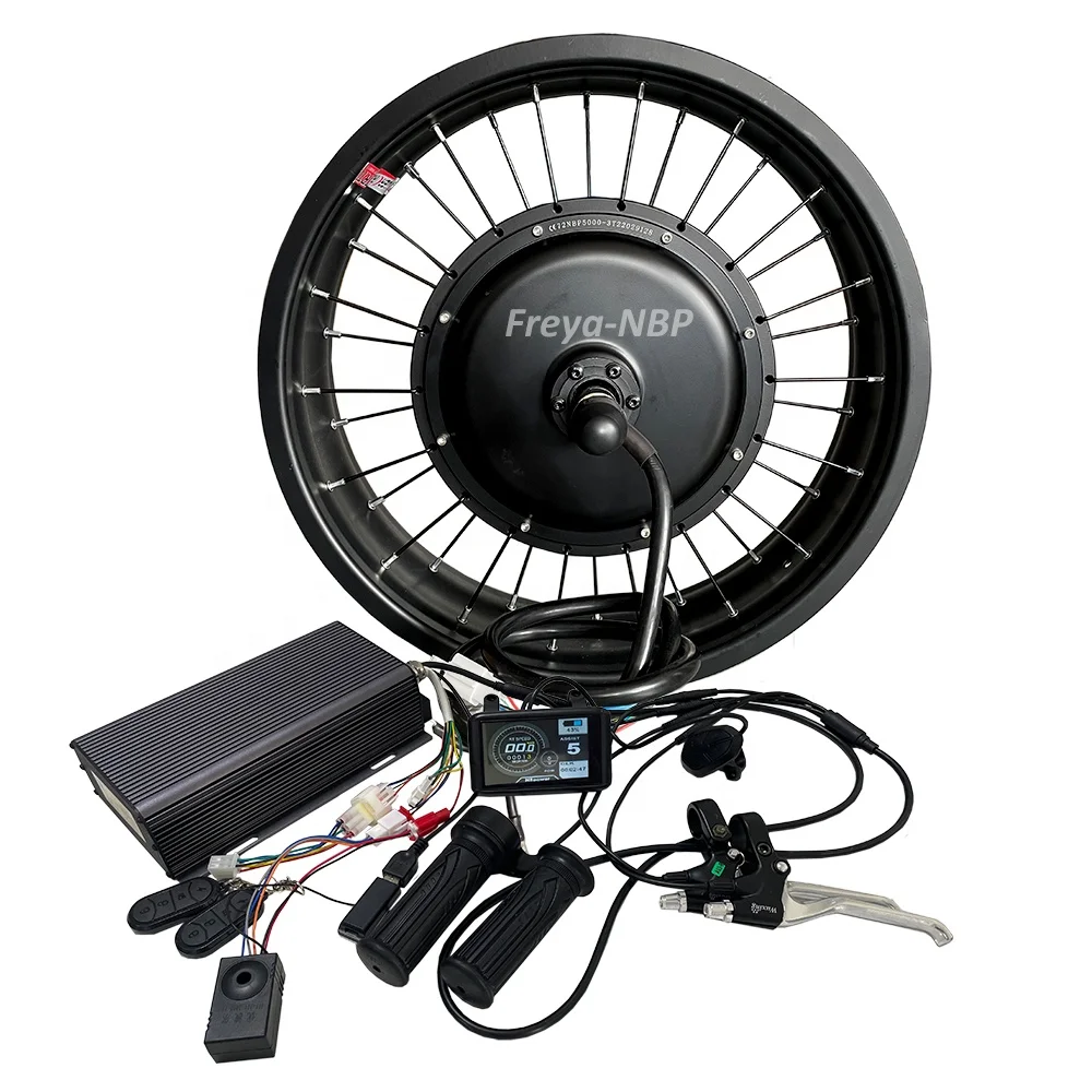 USA Stock SUPER-73 Bike Waterproof 20inchx4.0 72V5000W 170/190mm Electric Bike Bicycle Conversion Kit with 1S Gear