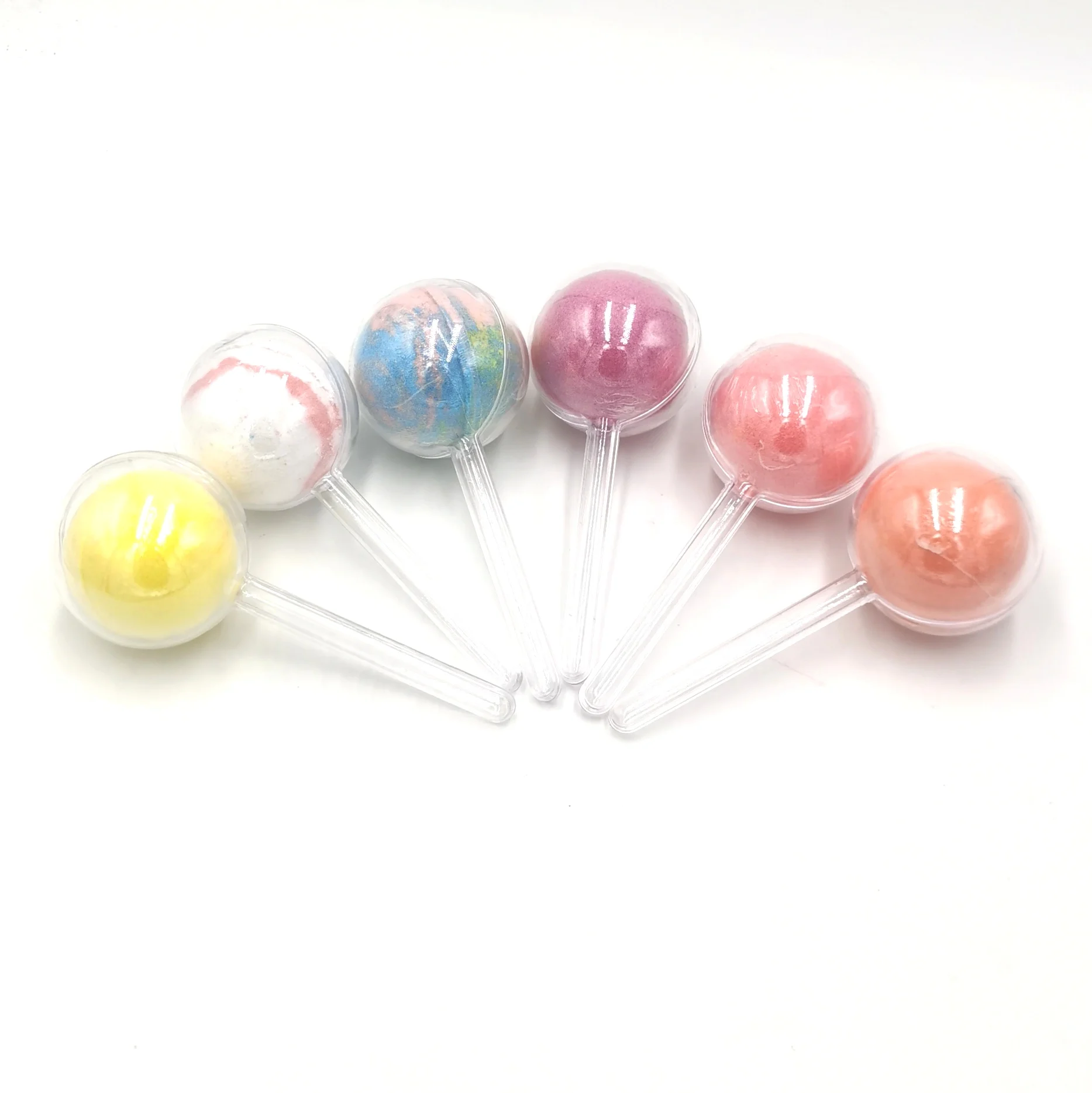 

Hot Selling Private Label Fizzy Candy Ball Lollipop Bubble Bath Bombs