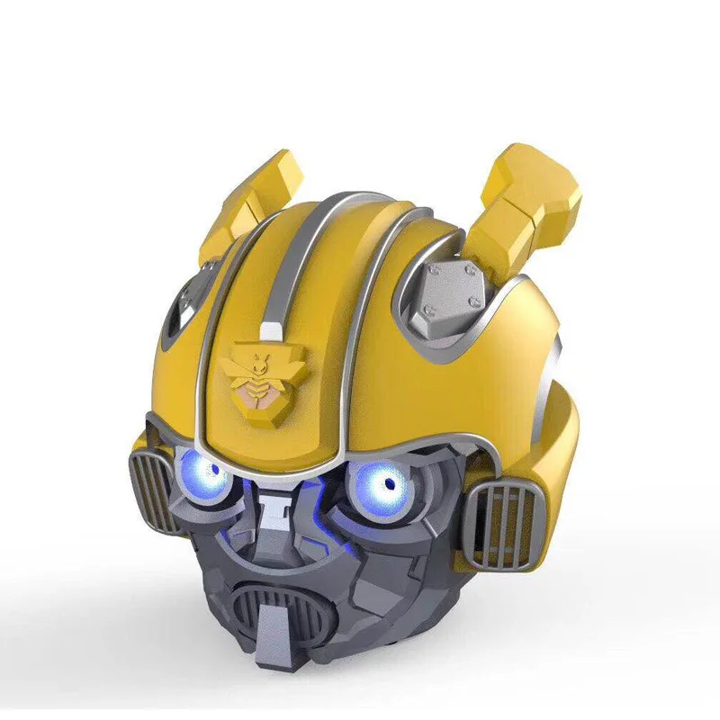 

Bumblebee Helmet BT Speaker Creative Cartoon USB Card LED Flashing Light Wireless Stereo Speakers