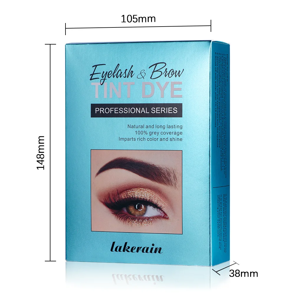 

lakerain IN STOCK WHOLESALE High Quality henna Eyebrow Dye Kit Private Label 3D Eyelash Eyebrow Tint Set For Home&Salon use