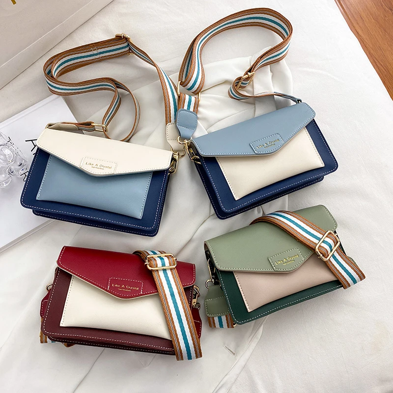 

2022 New arrivals Wide Shoulder Strap Bags Ladies Luxury Hand Bags Women Popular Purses For Females