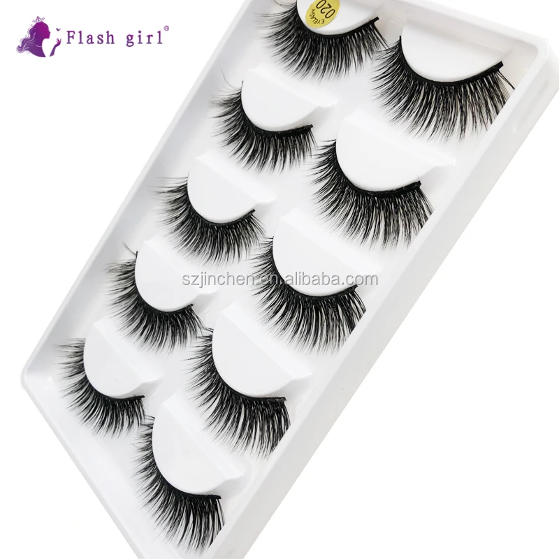 

Wholesale private label 020 best seller 5 pairs 3d mink natural soft eyelashes 100% handmade