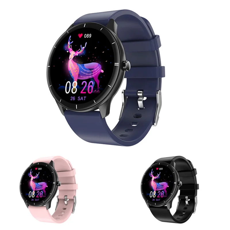 

Q21 smart watch round screen real heart rate blood pressure IP68 smartwatch smart bracelet IP68 rohs ce Certification