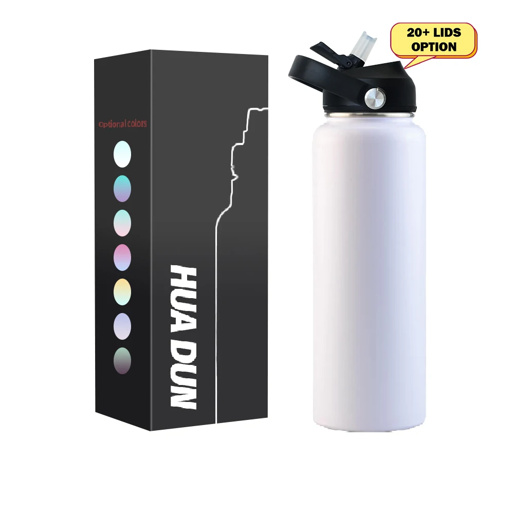 

Custom logo stainless steel double wall insulated Vacuum Flask Coffee 18oz 22oz 32oz 40 oz 40oz sublimation water bottle