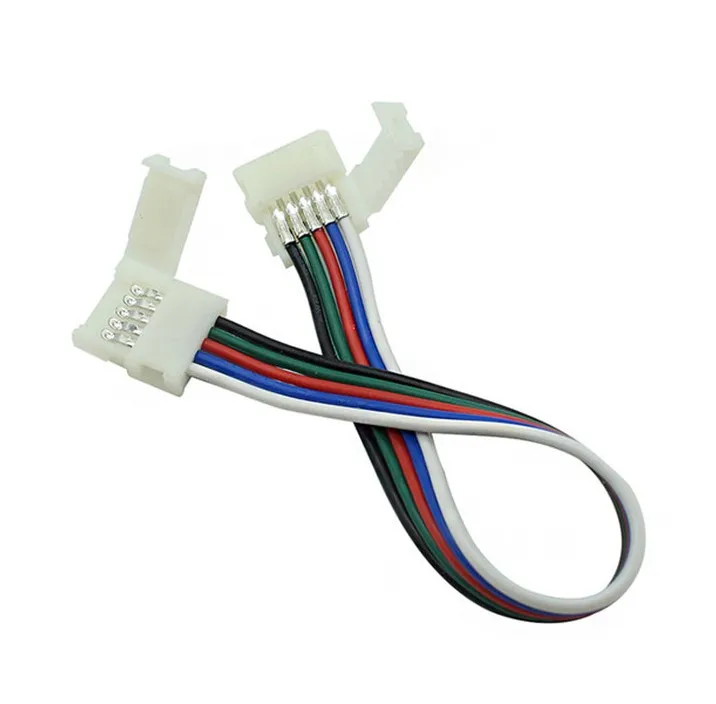 12mm width 5050 led rgbw strips connector 5 pin solderless led connectors