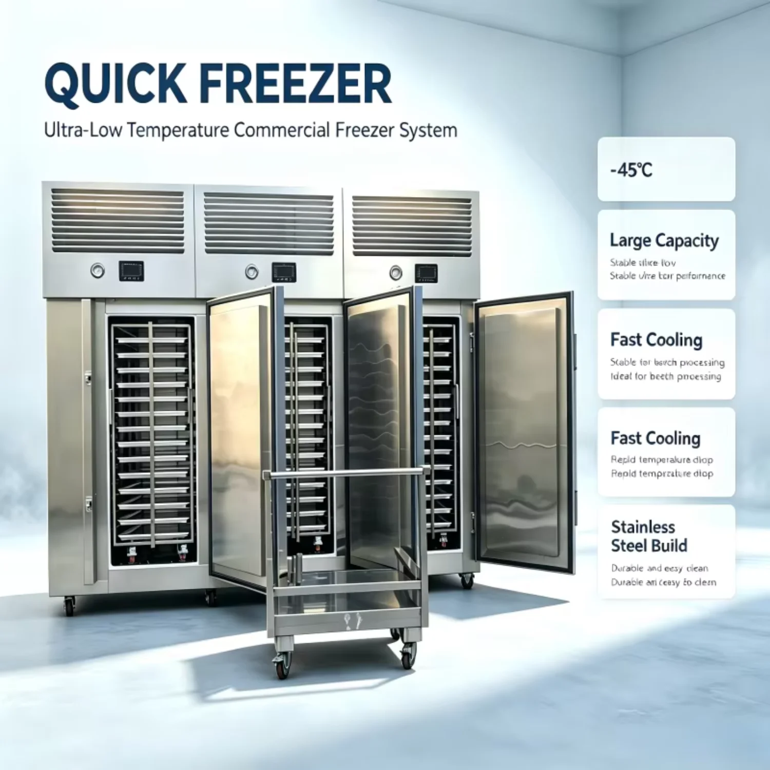 Blast Freezer, Stainless, Steel - detail 2