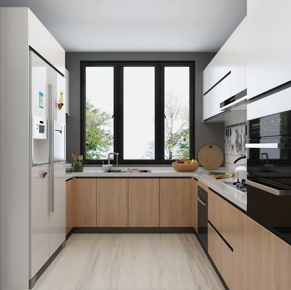 china foshan cheap melamine kitchen cabinets modern