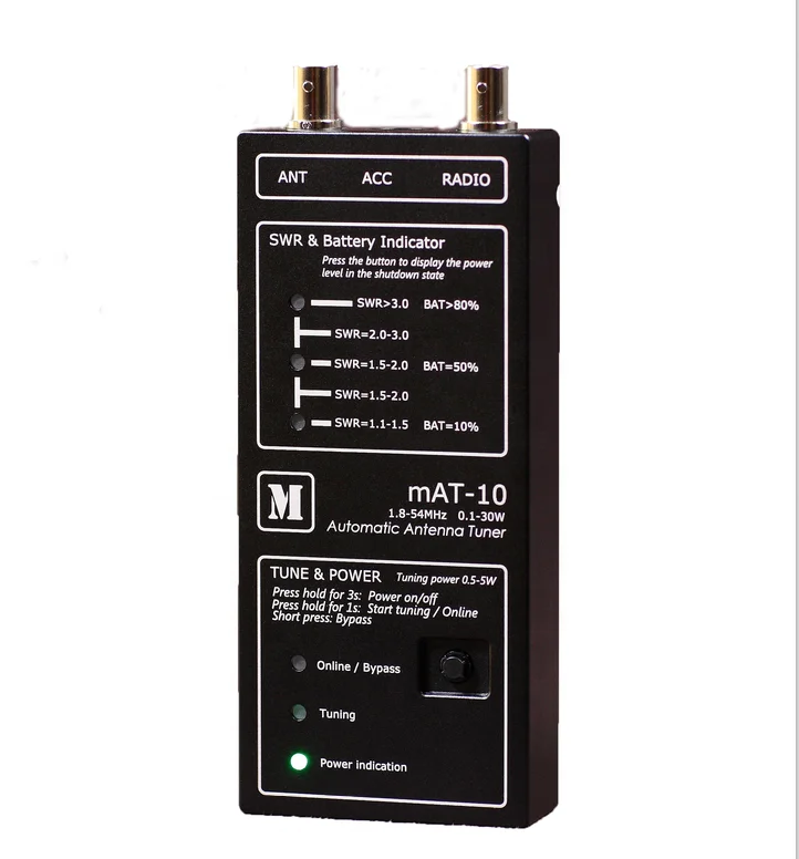 

Latest version mAT-10 HF Automatic Antenna Tuner For YEASU FT-817 FT-818 QRP Transceiver 0.1-30W