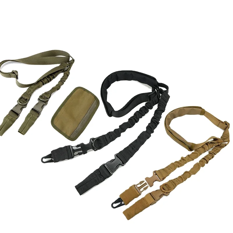 

Military Tactical Gun Sling Rope 2 Point Airsoft Sling Bungee Belt Shoulder Strap Shooting Hunting Accessories Rifle Sling