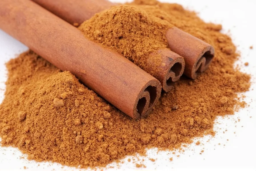 Side-by-side final verdict graphic of Ceylon and Korintje cinnamon